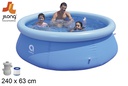 Piscina hinchable aro con depuradora 240x63 cm