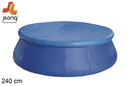 Cubierta para piscina con cuerda de sujeción 240 cm