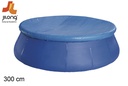 Cubierta para piscina con cuerda de sujeción 300 cm