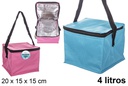 Bolsa nevera térmica colores surtidos 20x15 cm (4 litros)
