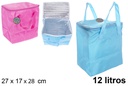 Bolsa nevera térmica colores surtidos 27x17 cm (12 litros)