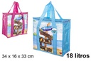 Bolsa nevera térmica decorada colores surtidas 34x16 cm (18 l.)