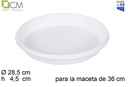 Elsa white pot plate 36 cm
