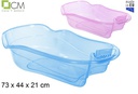 Bañera infantil colores translucidos azul/rosa