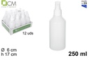 White plastic bottle with spray 250 ml