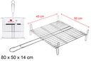 Parrilla metal 45x50 cm