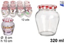 Bote cristal tapa vichy 320 ml