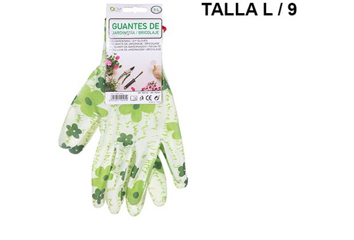 [110495] Guantes de jardineria y bricolaje talla l/9