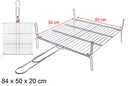 Parrilla metal 50x50 cm