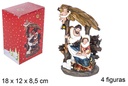 Portal Nacimiento 4 figuras 18 cm