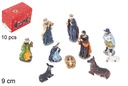 Pack 10 piezas Nacimiento resina 9 cm  