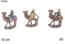 Pack 3 Reyes Magos con camello 10 cm