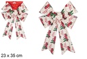Laço de Natal decorado com carros 23x35 cm