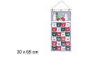 Calendario Navidad adviento 30x65 cm