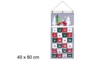 Calendário de advento de Natal 40x80 cm 
