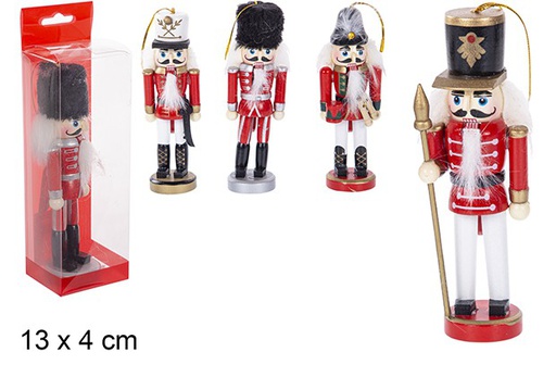 [111209] Cascanueces de Navidad de madera color modelos surtidos 13 cm