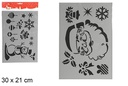 Plantilla Navidad 2 modelos surtidos 30x21 cm