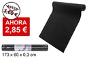 Esterilla de yoga negra 173x60 cm