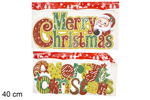 [111359] Placa de porta Merry Christmas sortimento 40 cm 