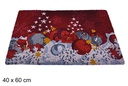 Felpudo decorado bolas de Navidad 40x60 cm