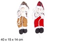 Santa Claus with rope 2 assorted 40 cm