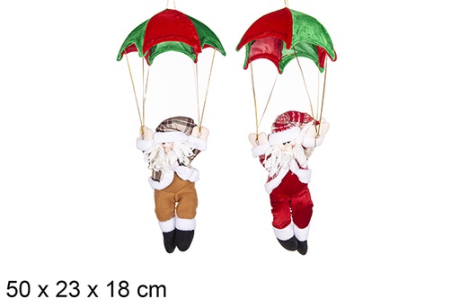 [205425] Papa noel con paraguas 30cm 2 surtidos
