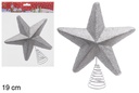 Punta stella albero in argento 19 cm