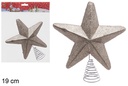 Punta estrella árbol champagne 19 cm