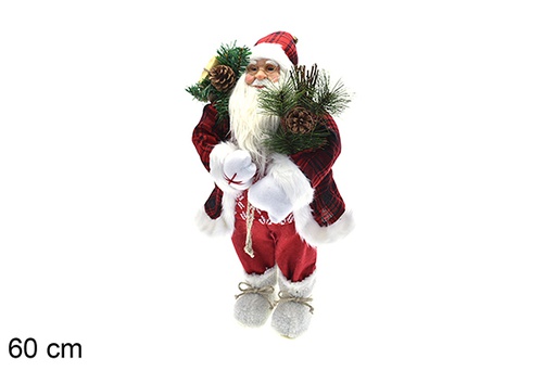 [205639] Figure Santa Claus with snow boots 60 cm