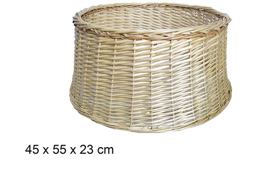 [111076] Natural wicker Chistmas tree skirts 45x55 cm  