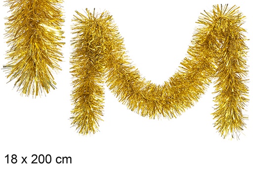 [111438] Glitter gold tinsel 18x200 cm