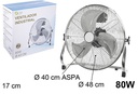 Ventilador de piso industrial 80 W 40 cm