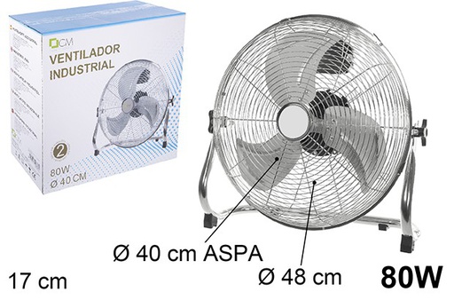 [110638] Ventilatore industriale da pavimento 80 W 40 cm