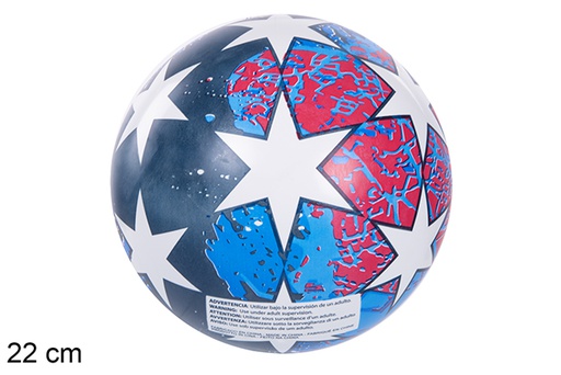 [110862] Bola inflada de plástico estrela 22 cm