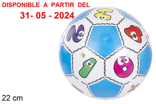 [110867] numbers decorated ball 22cm 