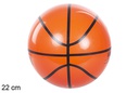 Balón plástico basket 22 cm