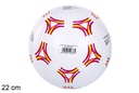 Balón plástico decorado amarilla/roja 22 cm