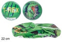 Balón plástico decorado t-rex 22 cm