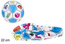 Balón plástico decorado números 22 cm