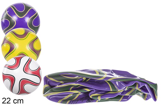 [110887] American decorated plastic ball 22 cm