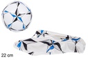 Bola de plástico decorada com estrelas coloridas, 22 cm