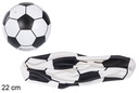 Balón plástico futbol blanco 22 cm