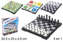 Juego ajedrez 4 en 1