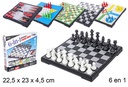 Juego ajedrez 6 en 1