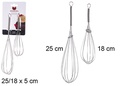 Pack 2 batidoras Spring acero inoxidable 25/18 cm