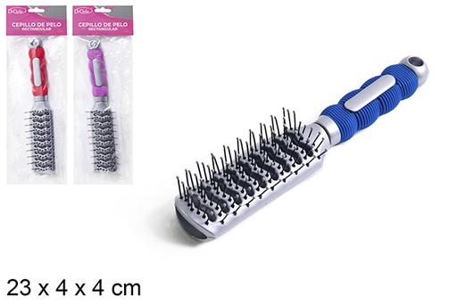 [110537] SPAZZOLA CAPELLI RETTANGOLARE COLORATA
