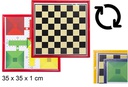 Tablero parchís y ajedrez 35 cm