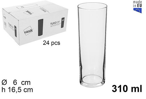 [205910] Tube glass cup 310 ml 
