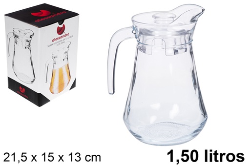 [111492] Glass jug with lid 1,50 l.