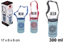 Botella cristal con funda neopreno 300 ml